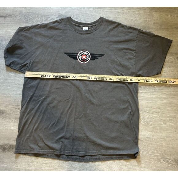 Mac's Speed Shop Hog on a Harley T-Shirt Men's 2XL Gray - Picture 2 of 4